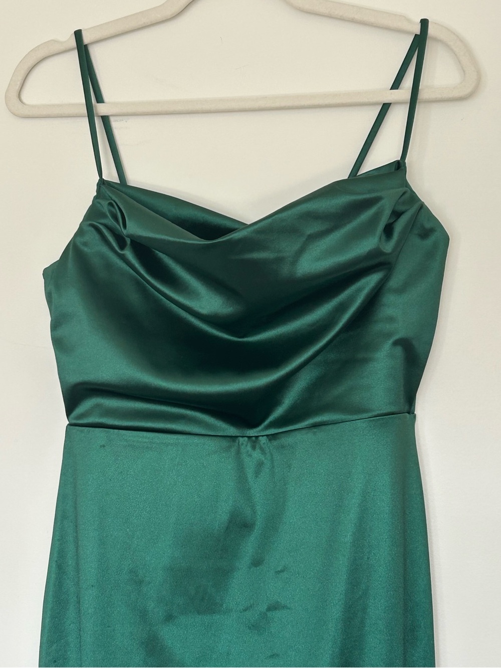 Emerald green evening gown sz L - Picture 5 of 15